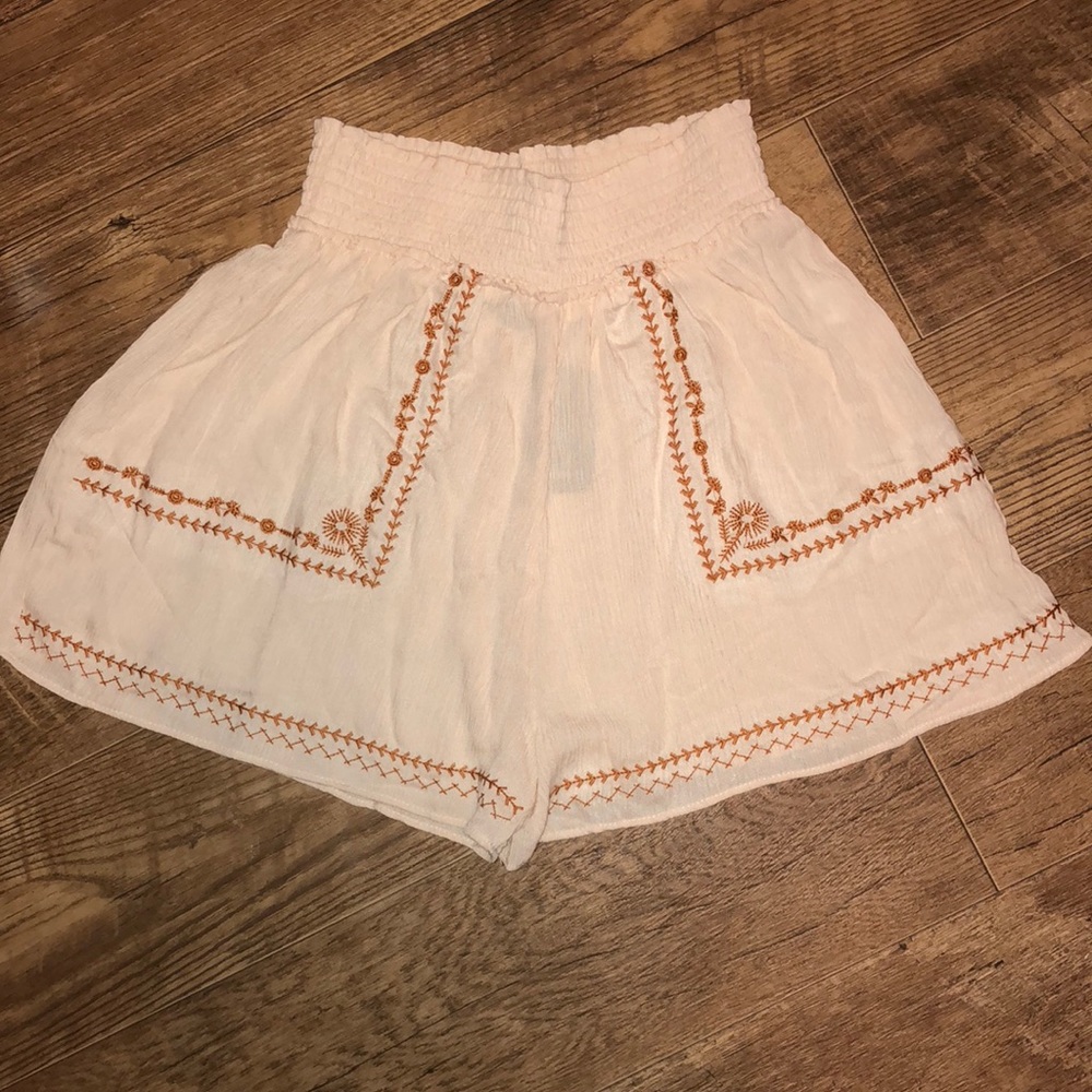 Cream tribal pants